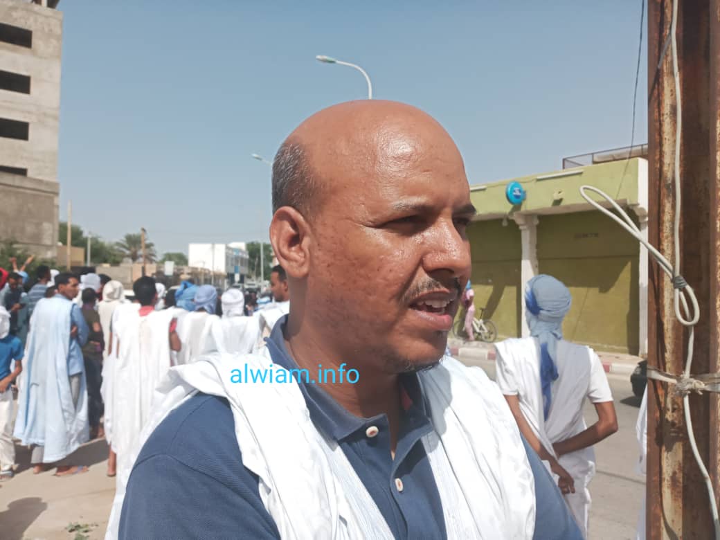 عضو اللجنة المنظمة للوقفة محمد النحوي ولد الحاج 